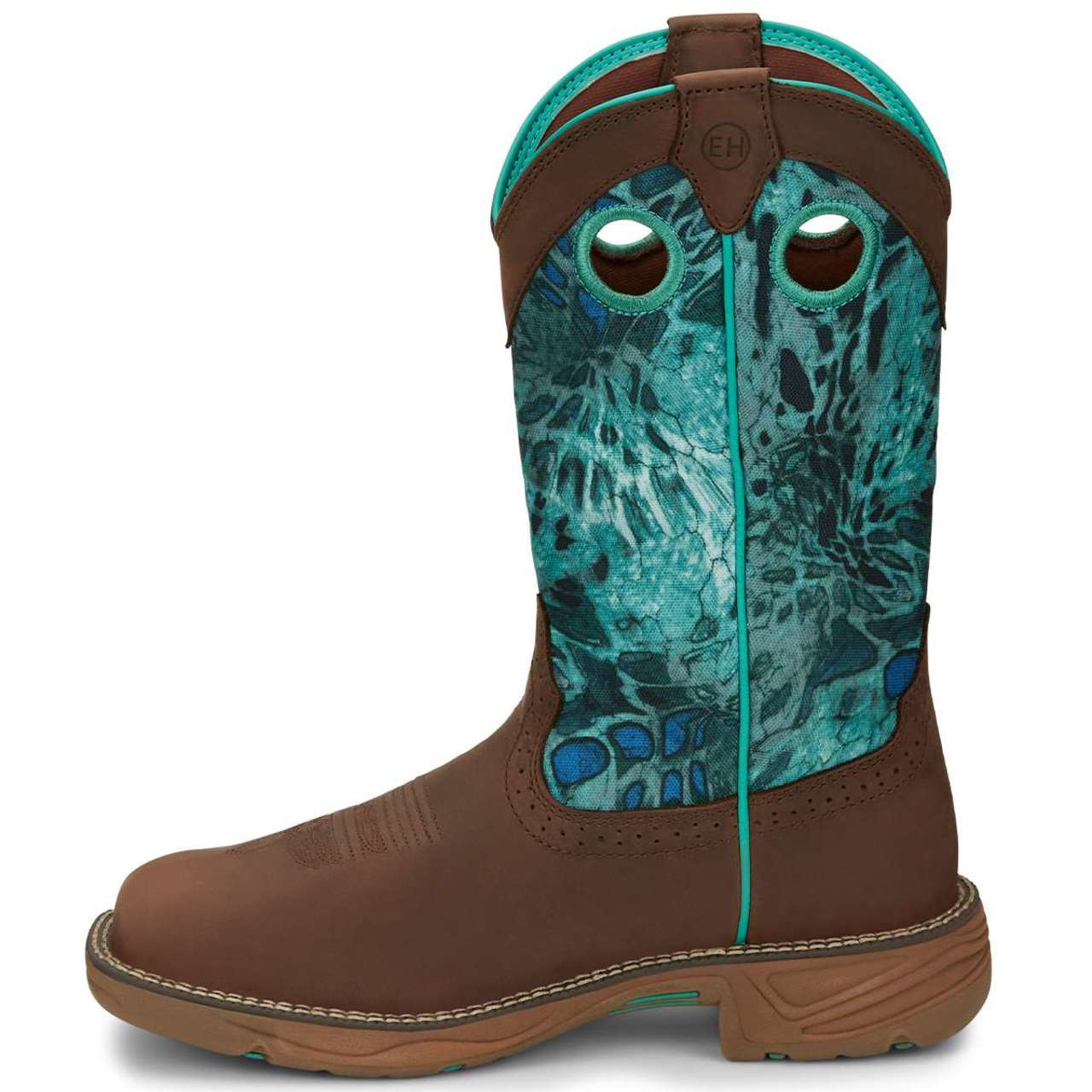 Justin Women's Stampede Rush 11" Waterproof EH Soft Toe Boots, SE4355, Brown