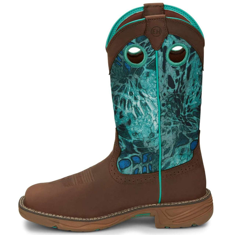 Justin Women's Stampede Rush 11" Waterproof EH Soft Toe Boots, SE4355, Brown