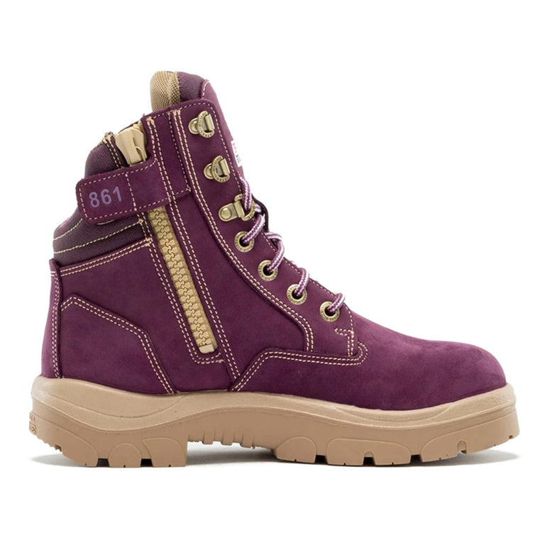 Steel Blue Ladies Southern Cross 6" Zip EH Steel Toe Boots, 892861, Purple
