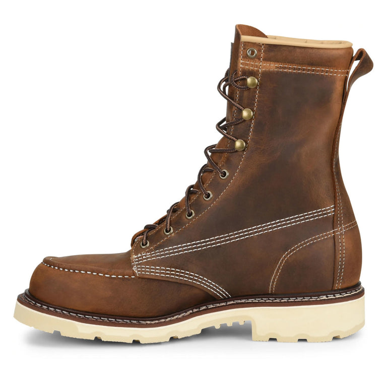 Carolina Men's Ferric USA 8" EH Steel Toe Boots, CA7516, Dark Brown