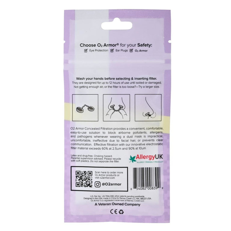O2 Armor Nose Filter - 10 Pack
