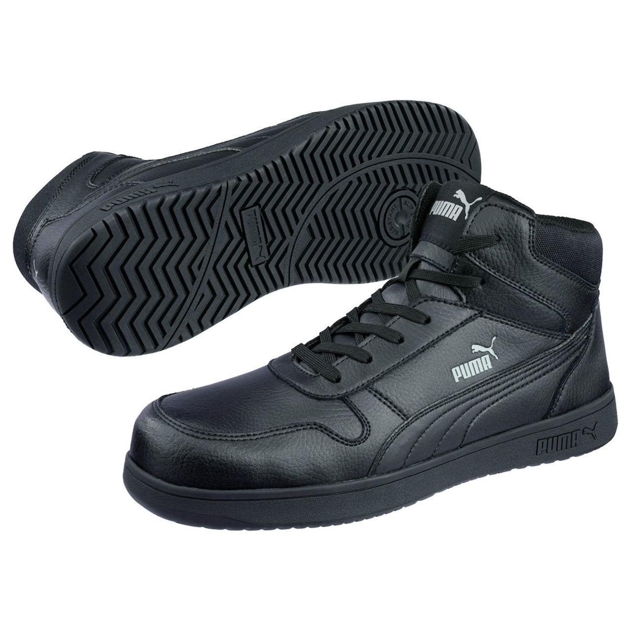 Puma Safety Women's Frontcourt Mid EH Composite Toe Shoes, 630085, Black