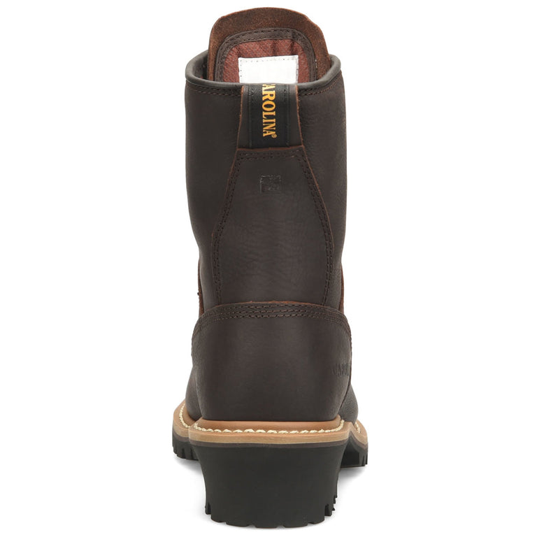 Carolina Women's Elm 8" Loggers EH Soft Toe Boots, CA421, Dark Brown