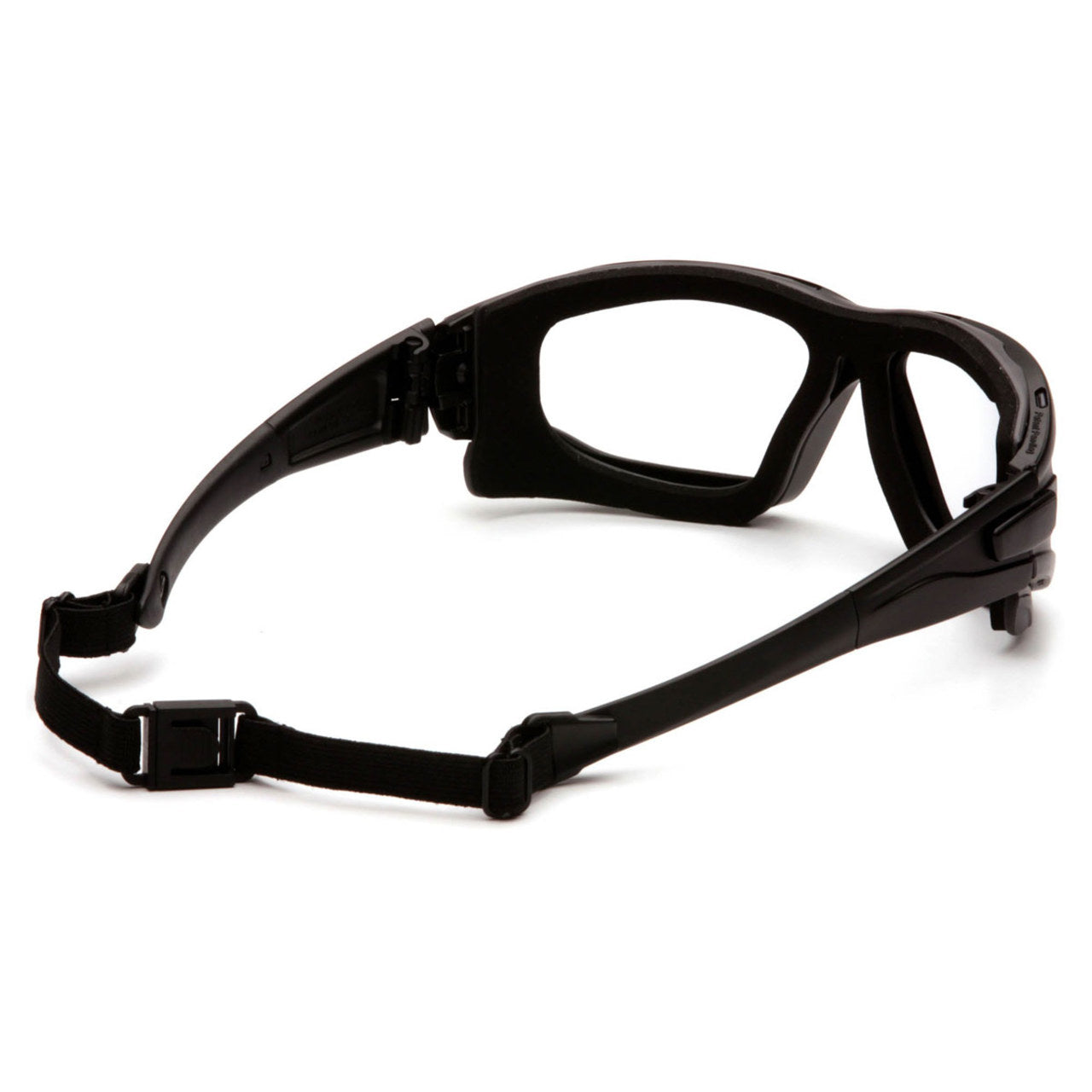 Pyramex I-Force Slim Dual Pane Sealed Safety Glasses, H2X Anti-Fog Lens, Black Frame/Strap