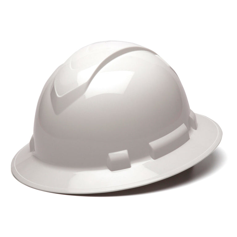 Pyramex Ridgeline Full Brim Hard Hat 4-Point Ratchet Suspension