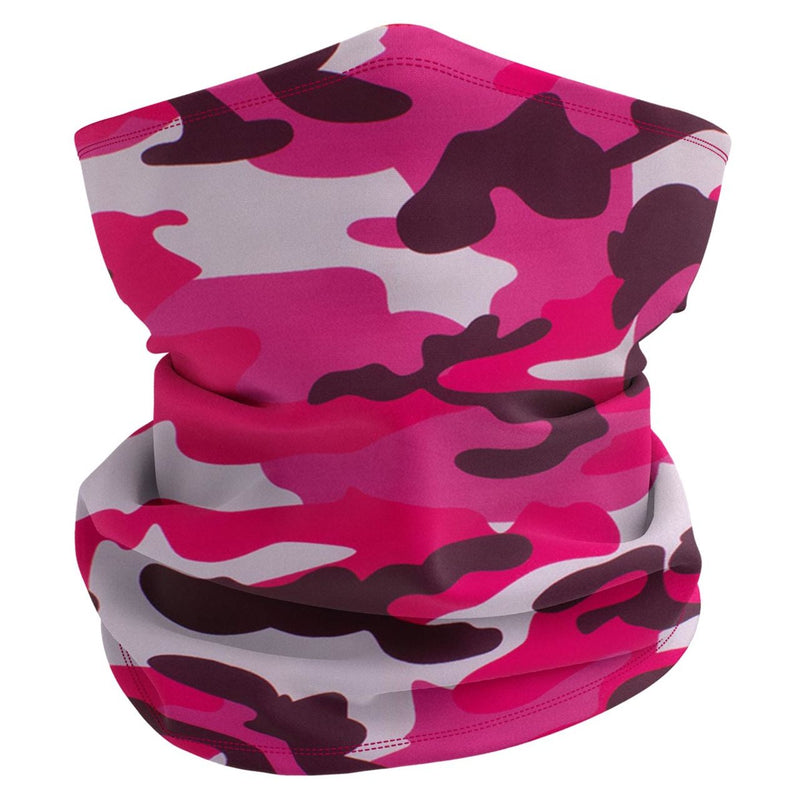 Rugged Blue Multipurpose Neck Gaiter Face Mask with Filter Pocket