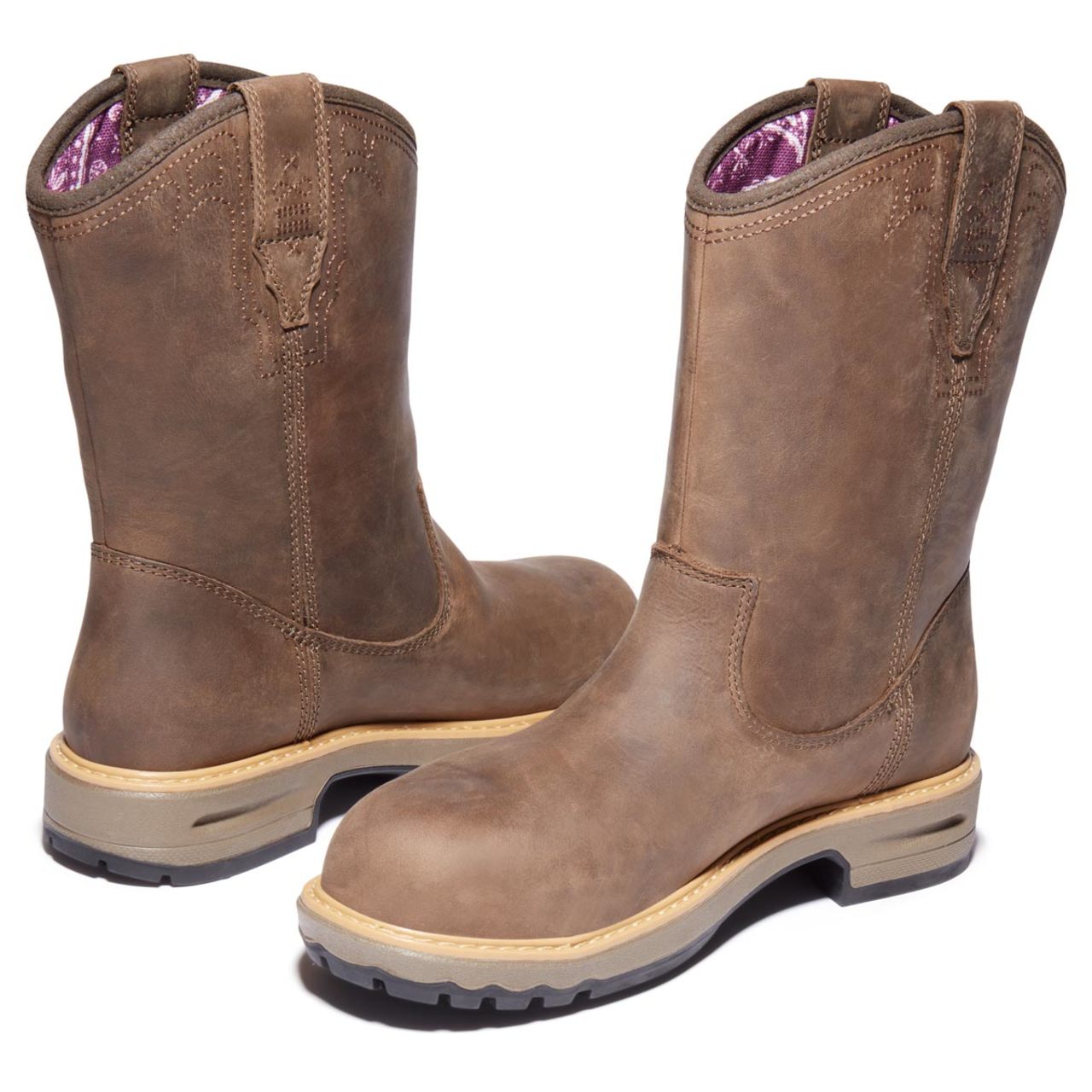 Timberland PRO Women's Ashlar Waterproof Alloy-Toe Pull-On Work Boots - A2959214