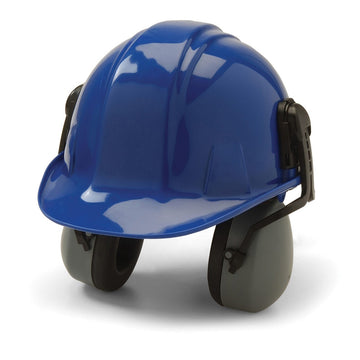 Pyramex Cap Mounted Earmuffs, NRR 22dB, CM6010, Gray