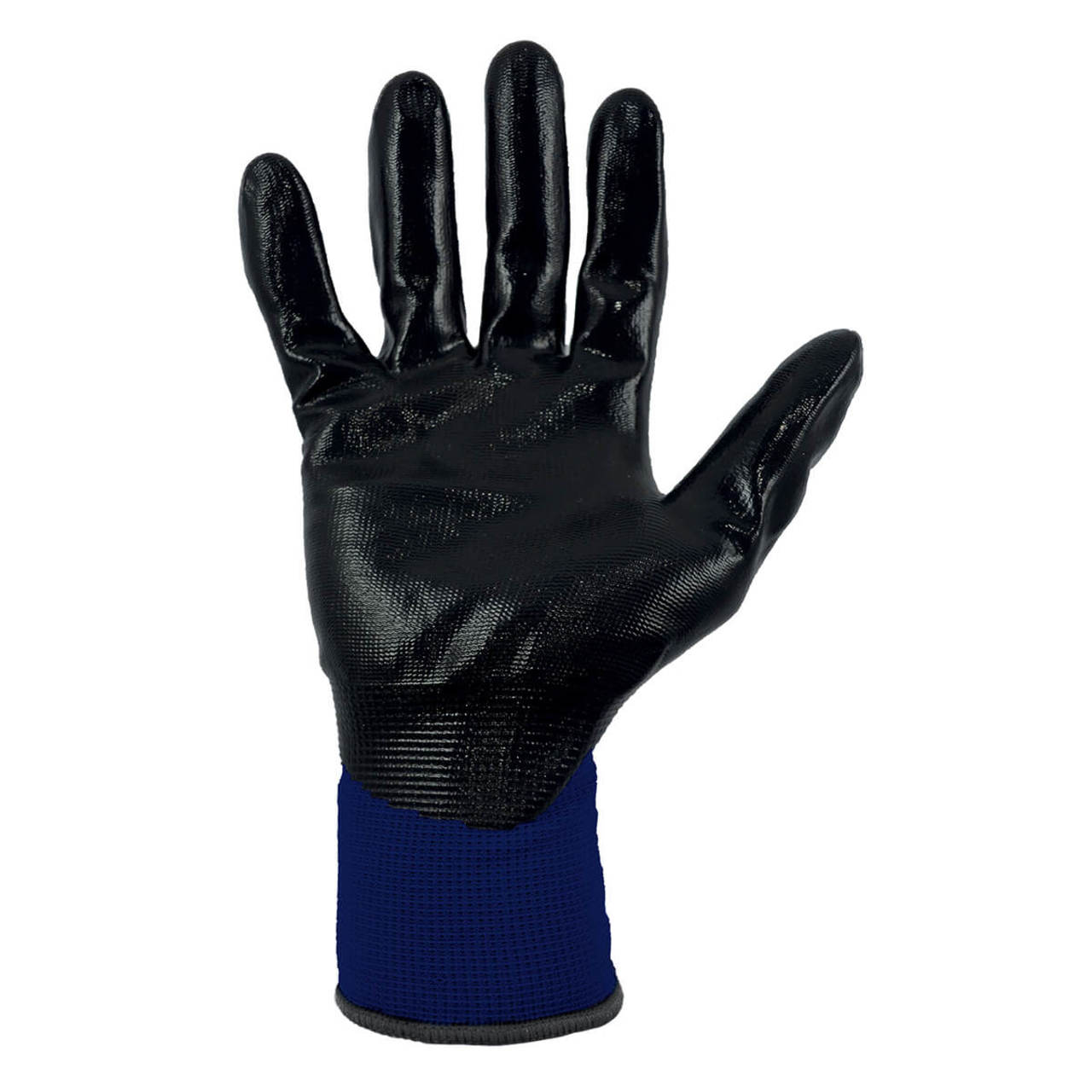 General Electric GG215 Smooth Nitrile Dipped Gloves, Blue