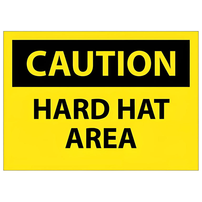Hard Hat Area 10x14 Sign