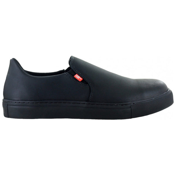 Mellow Walk Women's Jessica Slip-On ESR/EH Steel Toe Shoes, 482339, Black