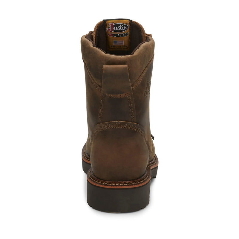 Justin Men's Blueprint 8" EH Soft Toe Boots, 440, Tan