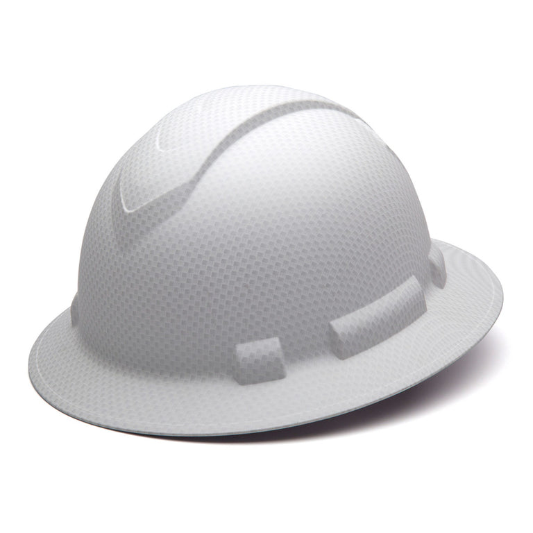 Custom Pyramex Ridgeline Full Brim Hard Hat, 4-Point Ratchet Suspension
