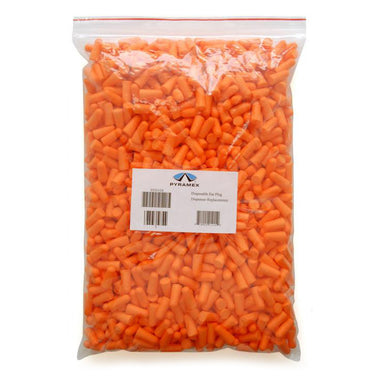 Pyramex Replacement Ear Plugs, PD500R, 500 Pair, Orange