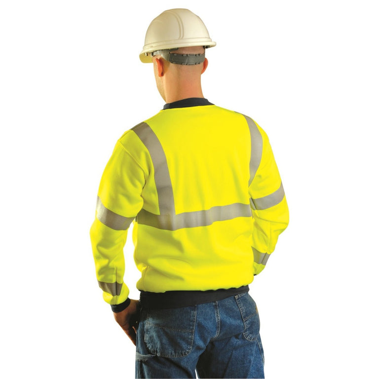 OccuNomix Type R Class 3 High-Vis Moisture Wicking Sweatshirt - LUX-SWT3