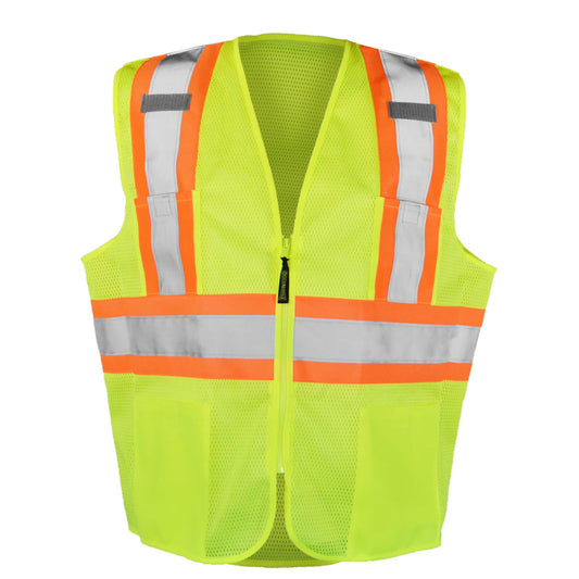 OccuNomix Type R Class 2 Hi-Vis Two-Tone Safety Vest, LUX-SSM2TZ