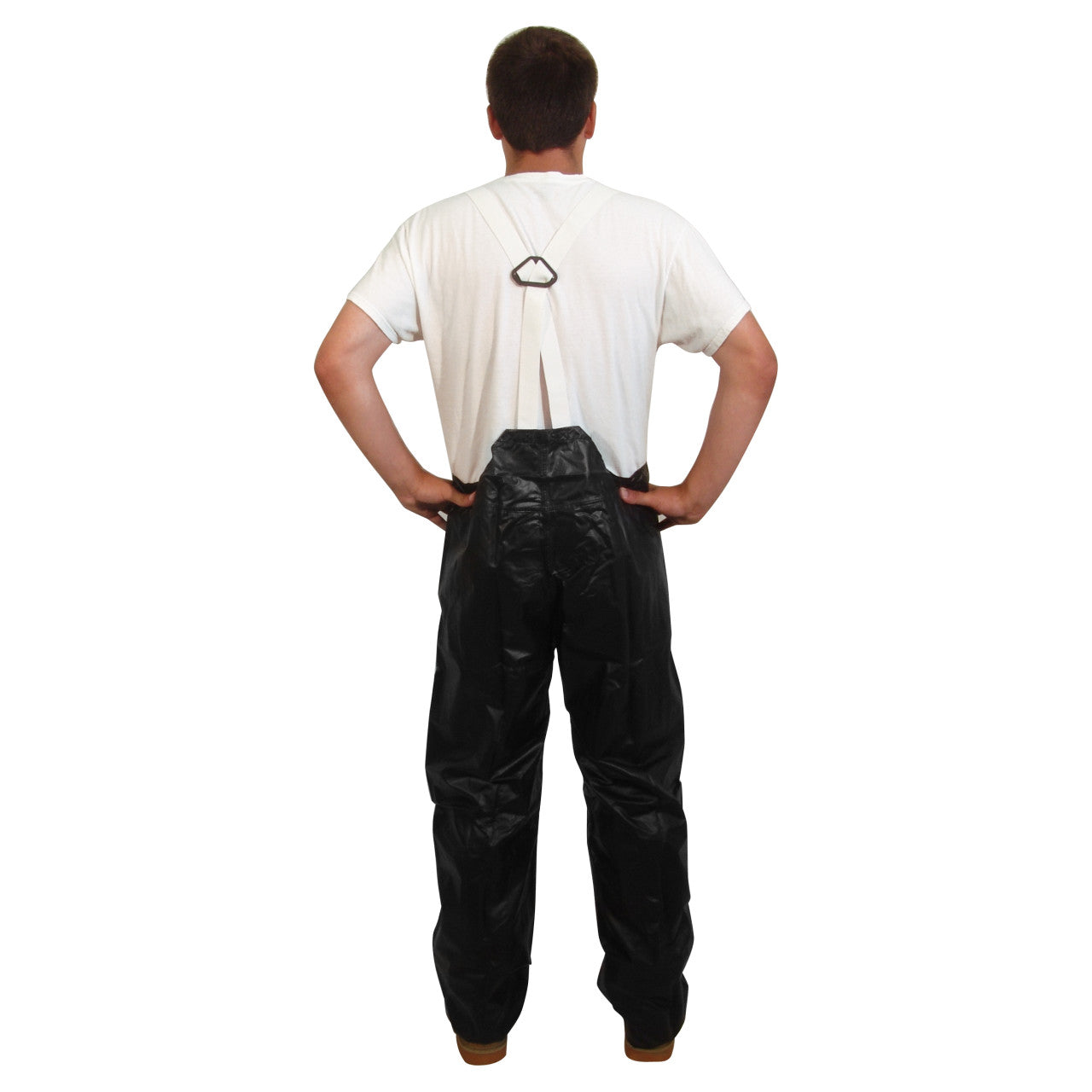 Neese Universal Bib Pants w/ Elastic Suspenders (4XL White)