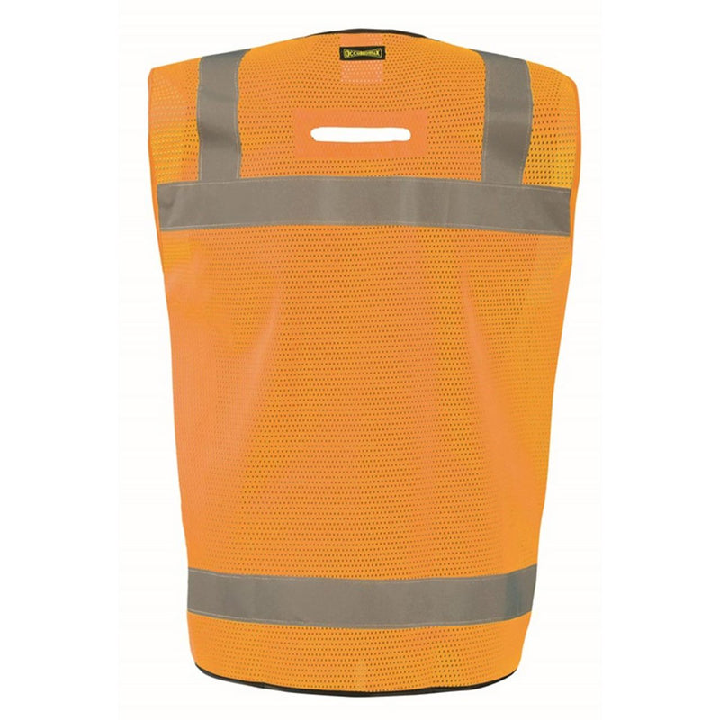 OccuNomix Type R Class 2 Hi-Vis Black Bottom Surveyor Safety Vest, LUX-LTGCSBK