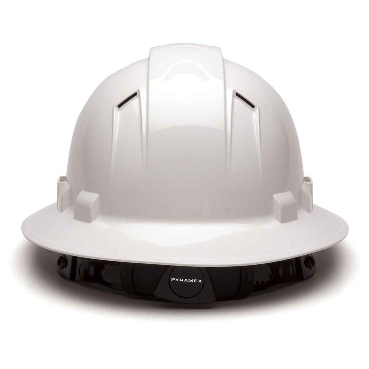 Custom Pyramex Ridgeline Vented Full Brim Hard Hat, 4-Point Ratchet Suspension
