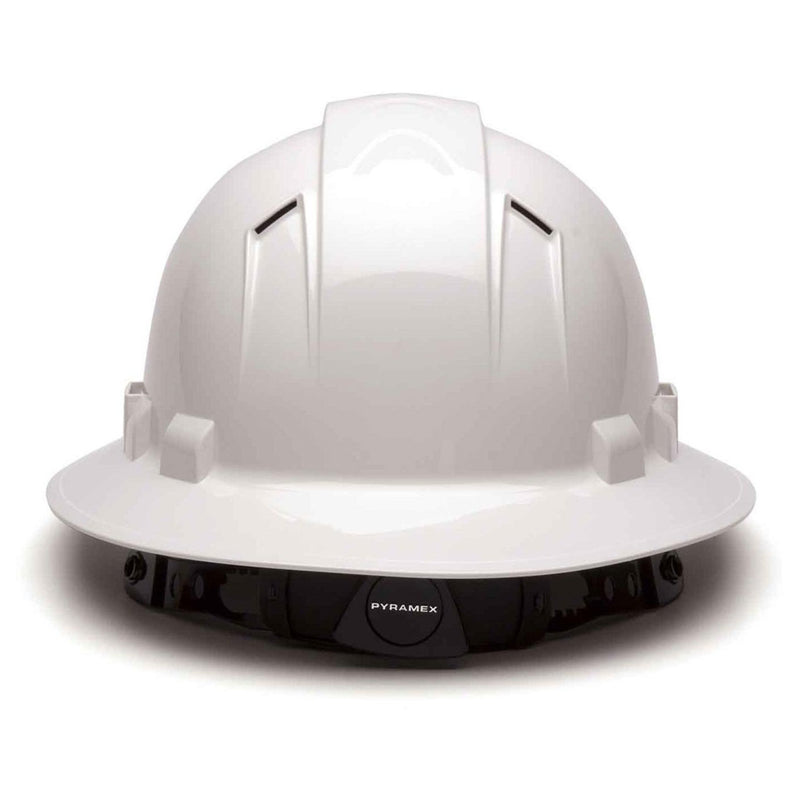Custom Pyramex Ridgeline Vented Full Brim Hard Hat, 4-Point Ratchet Suspension