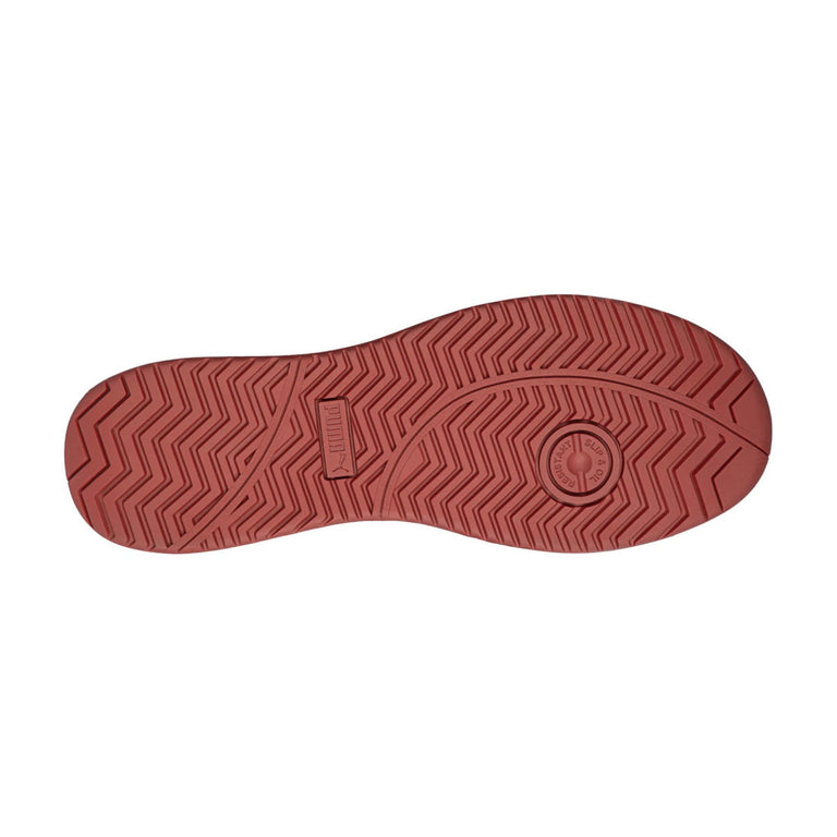 Puma Safety Women's Icon Suede Low EH Composite Toe Shoes, 640135, Red/White