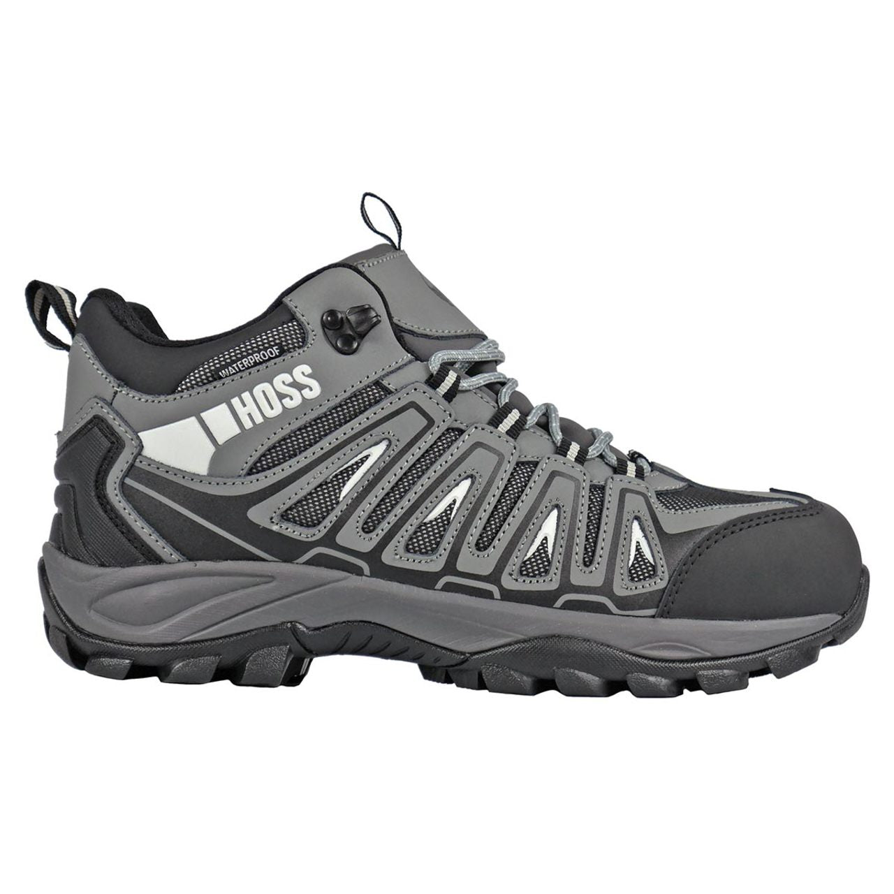 Hoss Men's Trail Composite Toe Hikers, 53023, Gray
