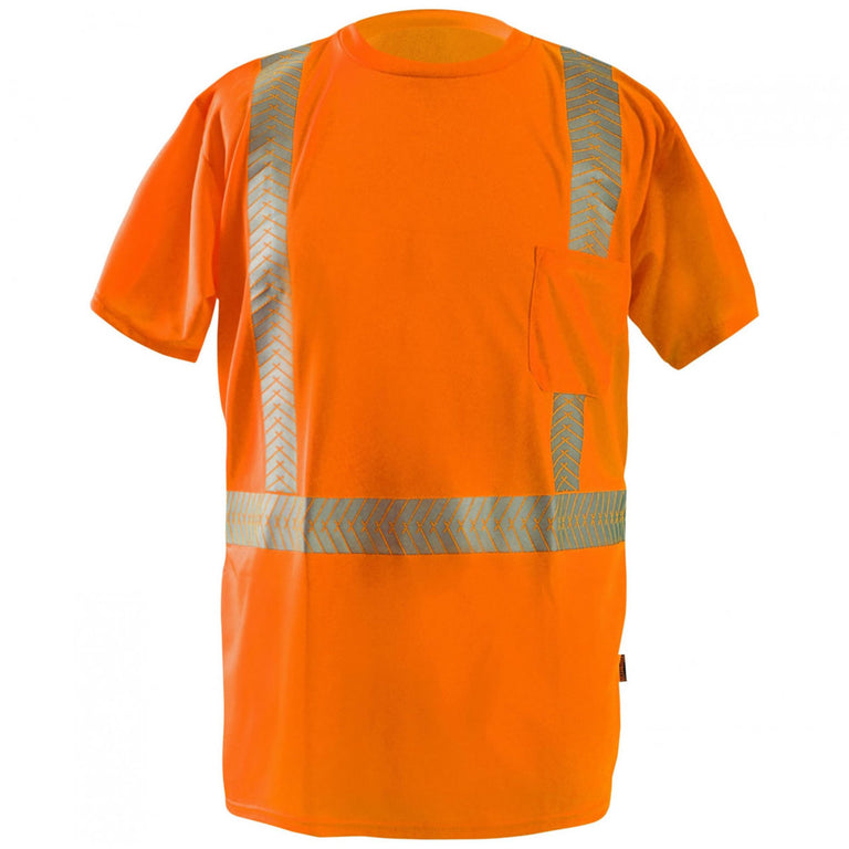 Custom OccuNomix Type R Class 2 Hi-Vis Segmented Tape Short Sleeve T-Shirt, LUX-TSSP2B
