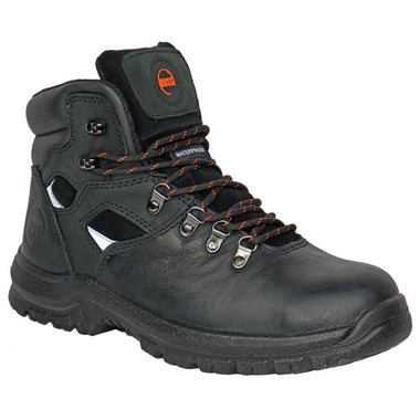 Hoss Men's Adam 6" Steel Toe Boots, 60122, Black