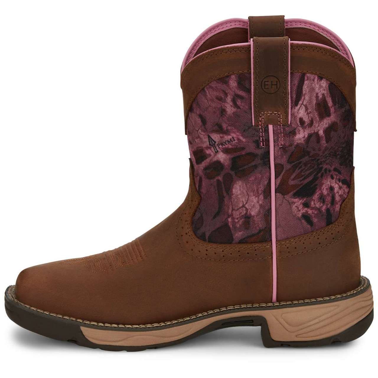 Justin Women's Stampede Rush 8" Waterproof EH Soft Toe Boots, SE4358, Brown