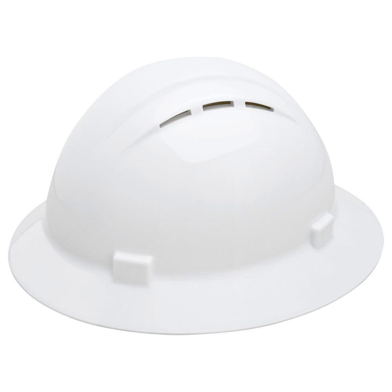 Delta Plus Americana Vented Full Brim Hard Hat, 4-Point Ratchet Suspension