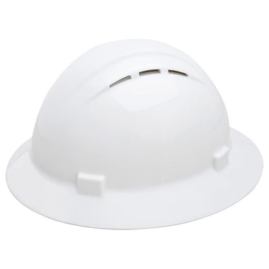 Custom Delta Plus Americana Vented Full Brim Hard Hat, 4-Point Mega Ratchet Suspension