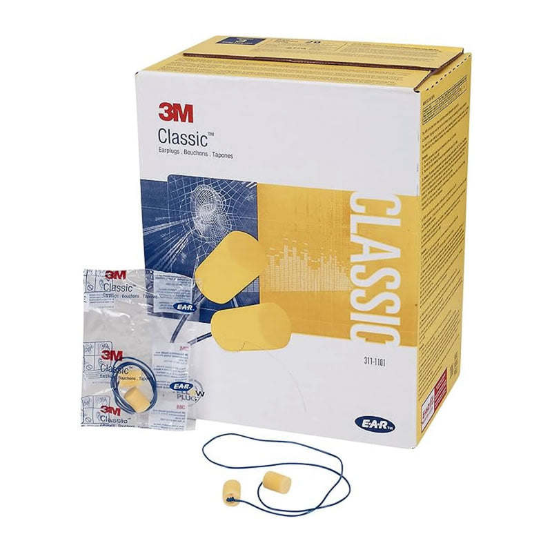 3M E-A-R Classic Corded Earplugs - 311-1101 - 200 Pair