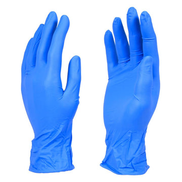 UMBO Niflex65 Nitrile Disposable Gloves, 6 mil, Blue - H134 - Box of 100