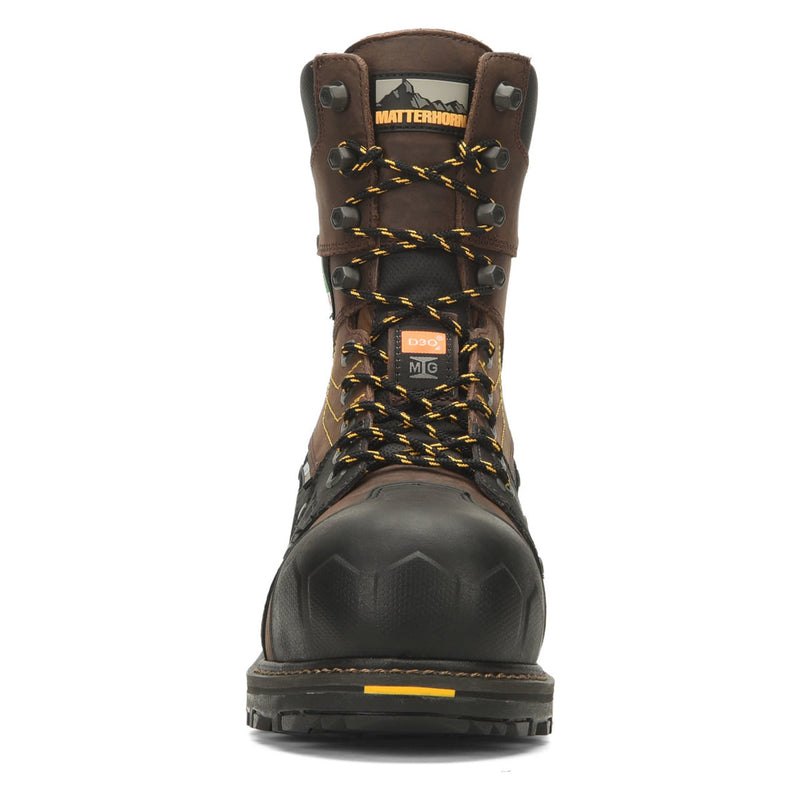 Matterhorn Men's Maximus 2.0 8" Waterproof EH Met-Guard Composite Toe Boots, MTC300, Brown