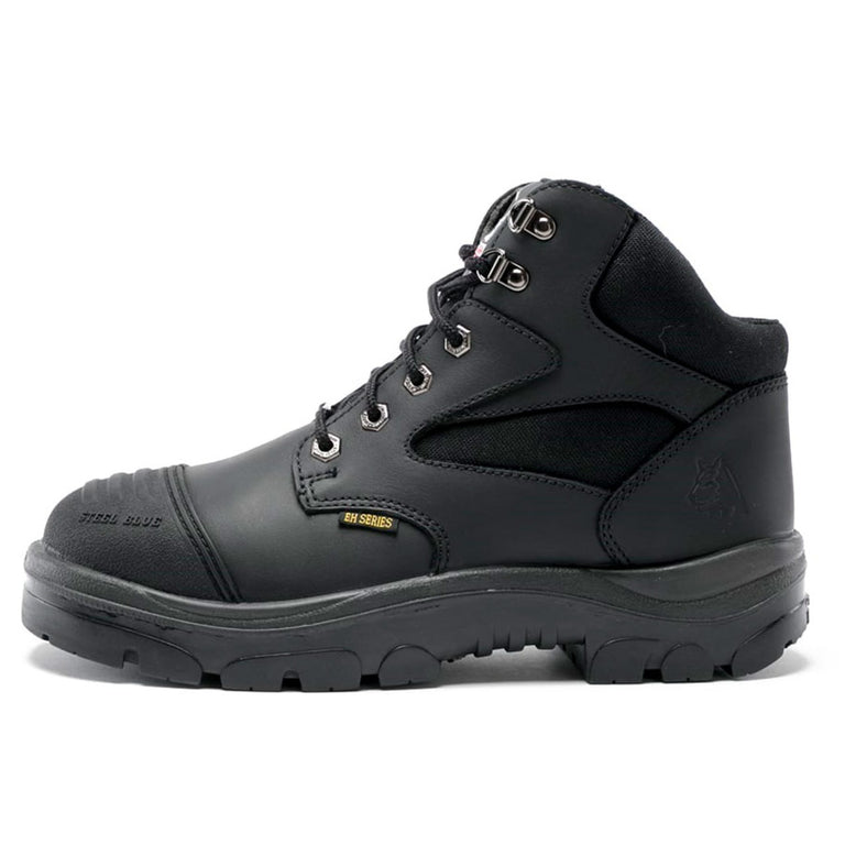 Steel Blue Men's Parkes Zip 6" EH Steel Toe Boots, 812968, Black