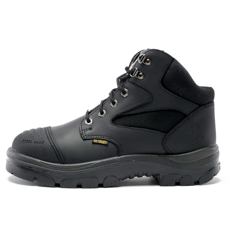 Steel Blue Men's Parkes Zip 6" EH Steel Toe Boots, 812968, Black