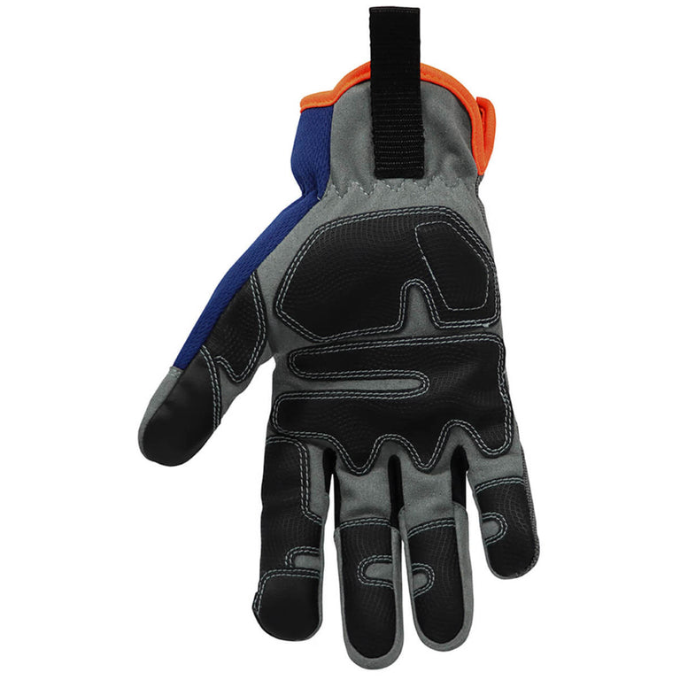 General Electric GG410 Pro Mechanics Gloves, Gray/Blue