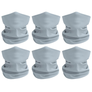 12 Pack - Rugged Blue Light Gray Multipurpose Neck Gaiter Bandana Face Mask Sunscreen Face Cover