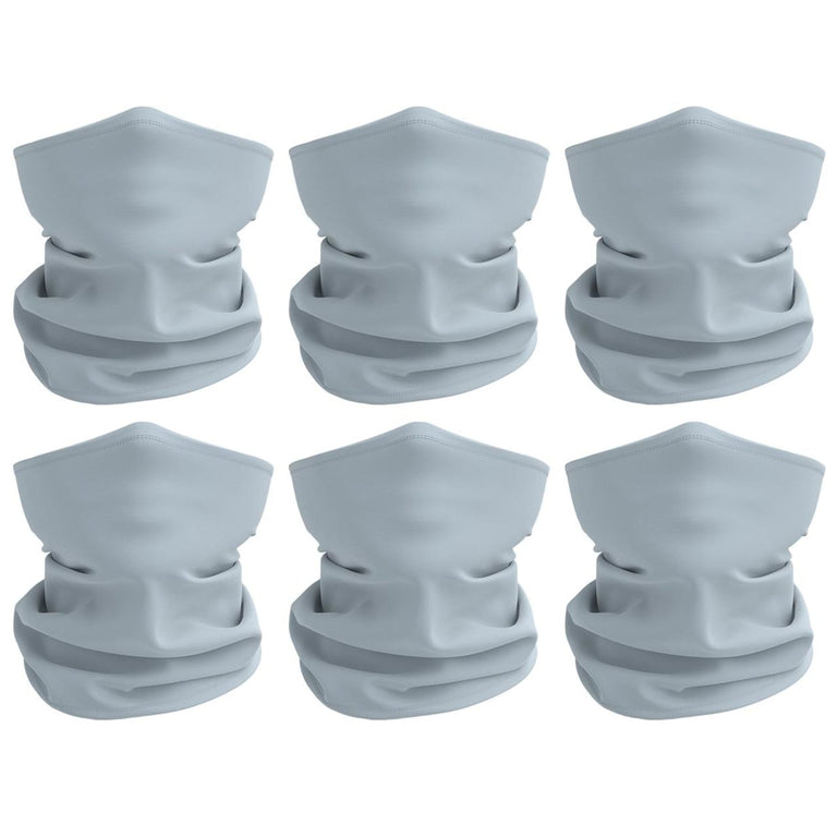 12 Pack - Rugged Blue Light Gray Multipurpose Neck Gaiter Bandana Face Mask Sunscreen Face Cover