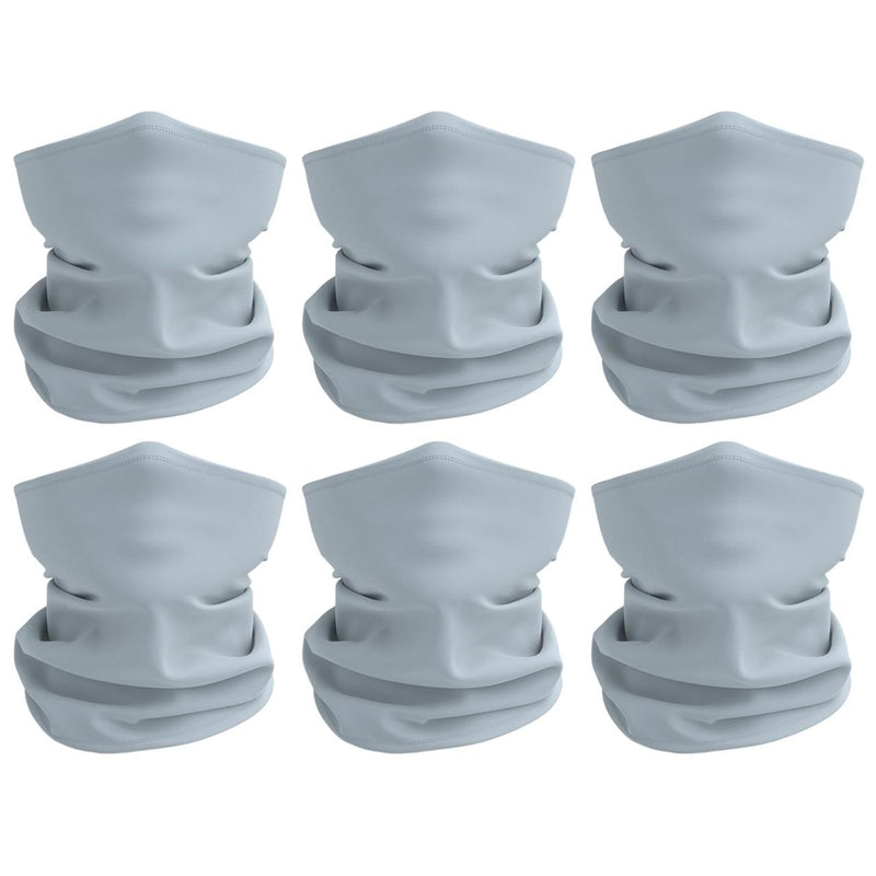 12 Pack - Rugged Blue Light Gray Multipurpose Neck Gaiter Bandana Face Mask Sunscreen Face Cover