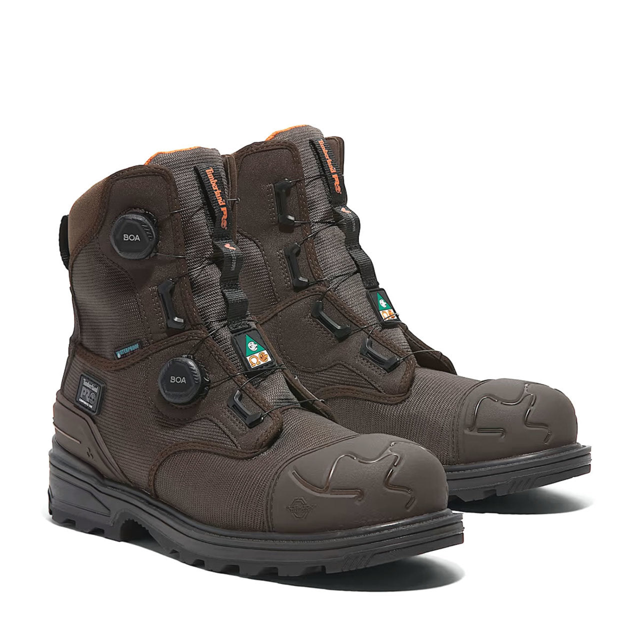 Timberland PRO Men's BOA Magnitude 8" Waterproof EH Composite Toe Work Boots - TB0A66MKELE1