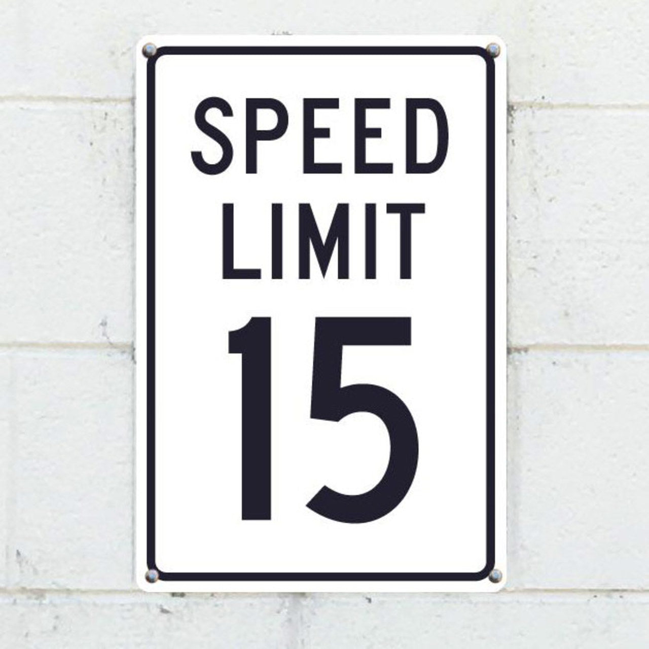Speed Limit 15 18x12 Aluminum Traffic Sign