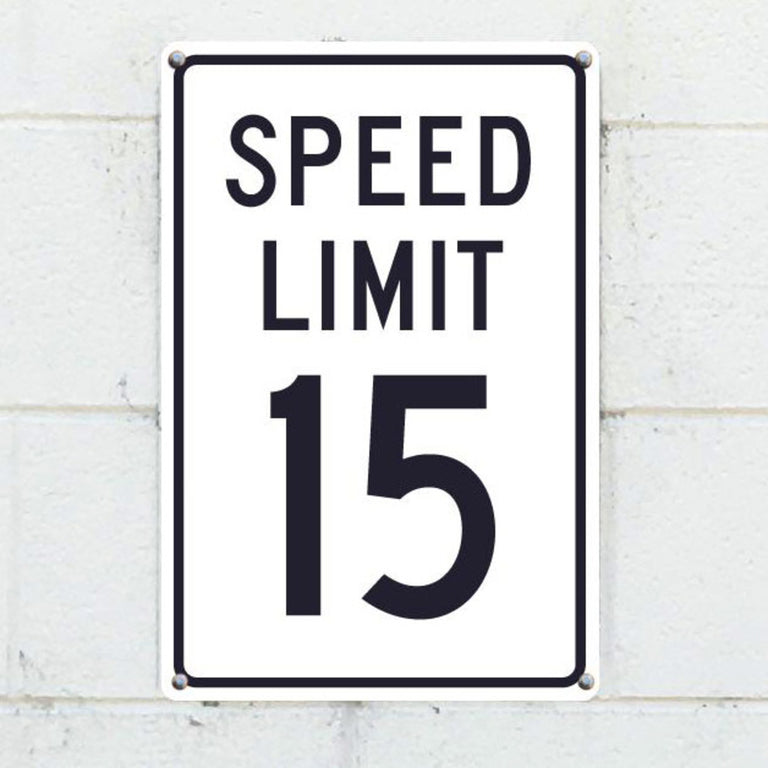 Speed Limit 15 18x12 Aluminum Traffic Sign