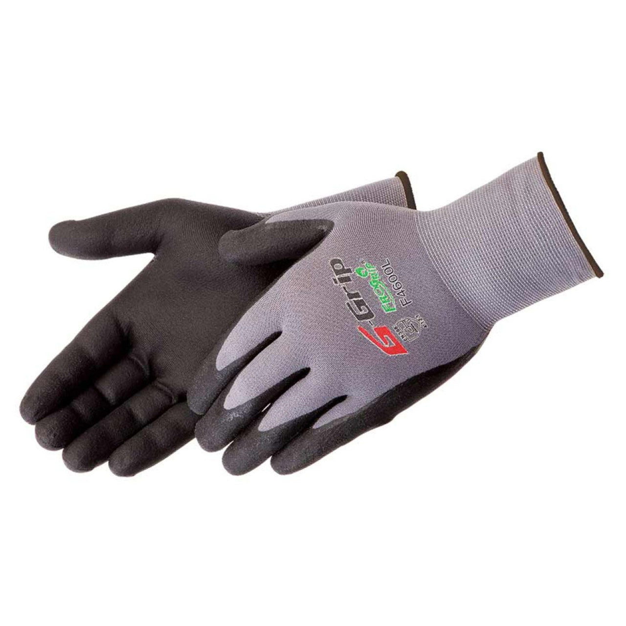 FroGrip G-Grip F4600 Micro-Foam Nitrile Coated Gloves, Gray/Black