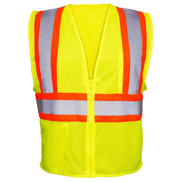 Custom Rugged Blue Type R Class 2 Hi-Vis Two-Tone Mesh Safety Vest