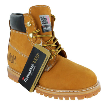 Safety Girl Women's Insulated Work Boots - Tan
