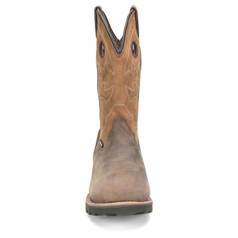 Double-H Men's Abner 12" Roper Waterproof EH Composite Toe Boots, DH5353, Brown