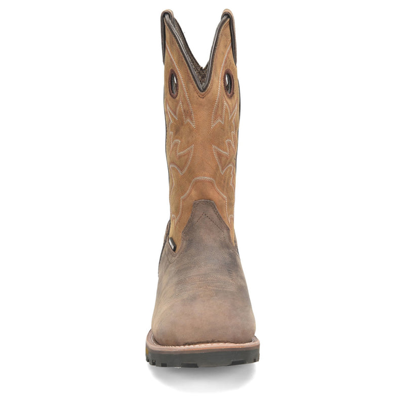 Double-H Men's Abner 12" Roper Waterproof EH Composite Toe Boots, DH5353, Brown