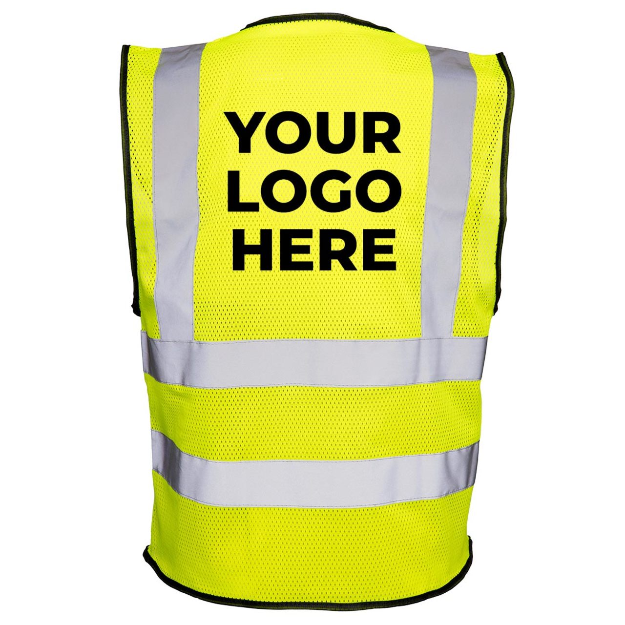 Custom Rugged Blue Type R Class 2 Hi-Vis Double Stripe Mesh Safety Vest