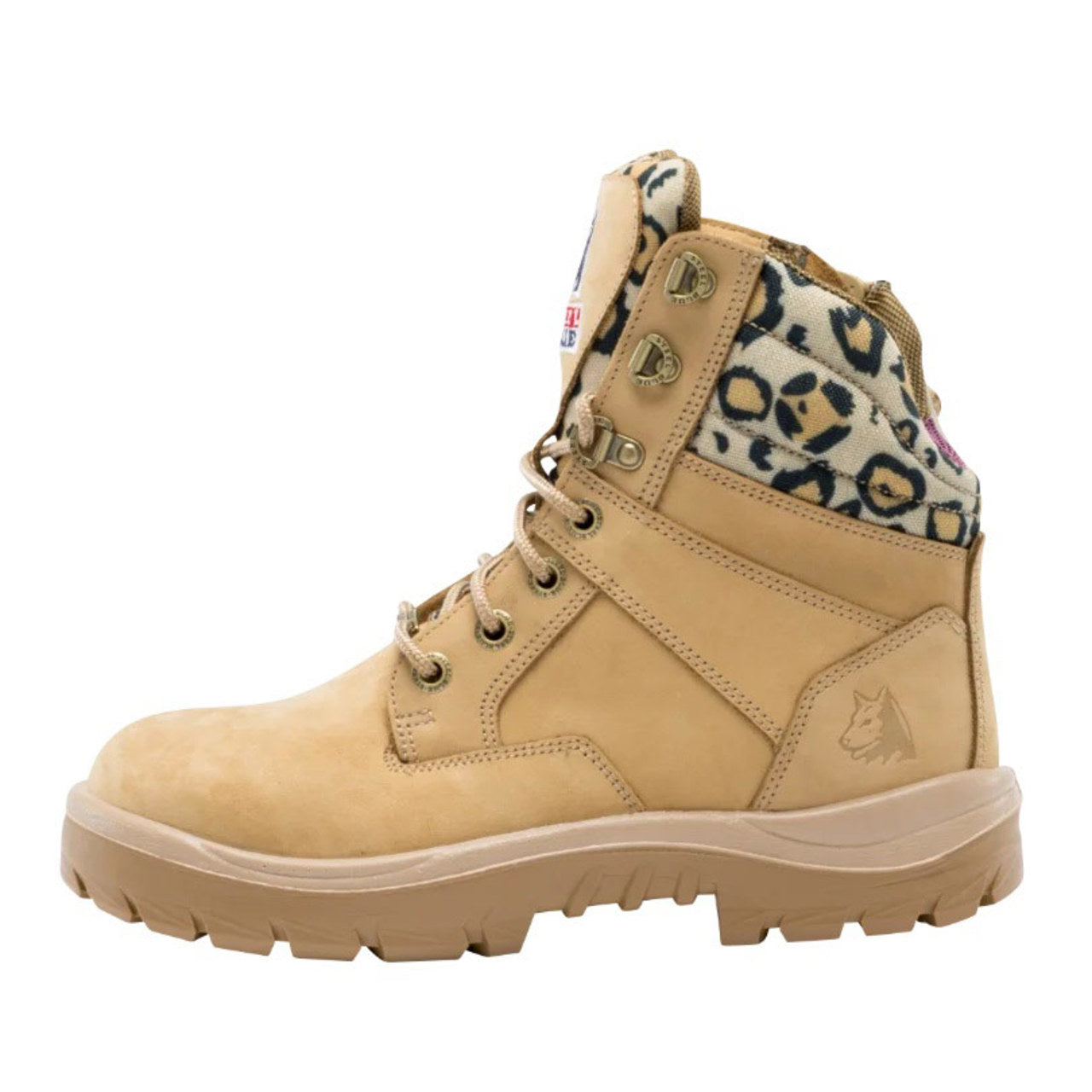 Steel Blue Ladies Jungle Print Southern Cross Zip 6" EH Steel Toe Boots, 812861W, Sand